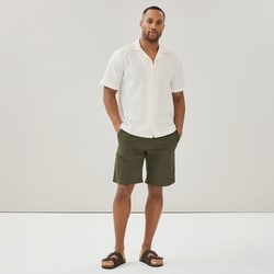 Joe Fresh Men's Waffle Knit Button-Up Shirt 1 ea, $35.00/1ea