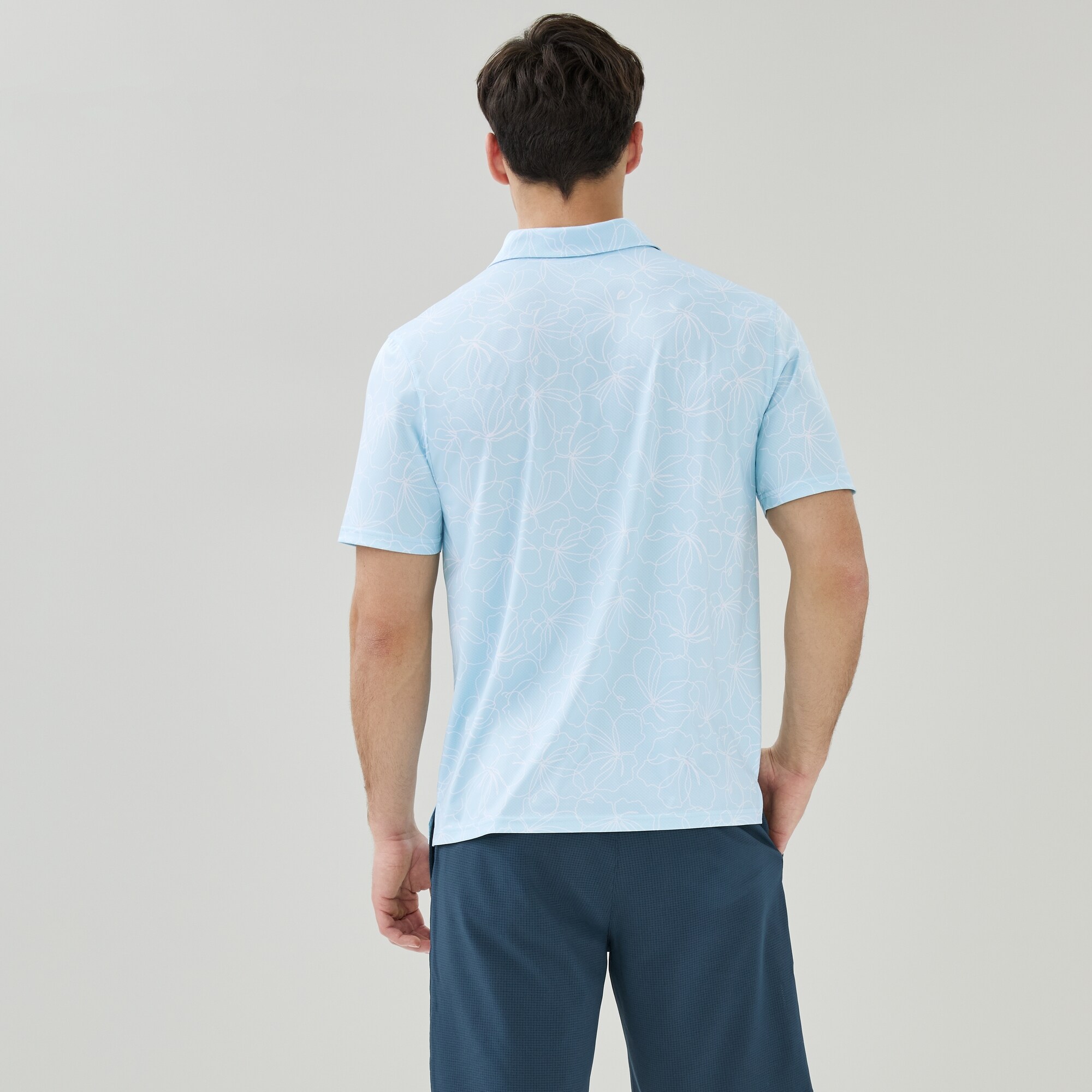 Polo de golf sport imprimé pour hommes
