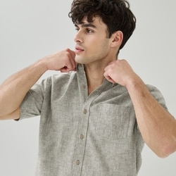 Joe Fresh Chemise boutonnée en lin et coton pour hommes 1 ea, 35,00 $/1ch