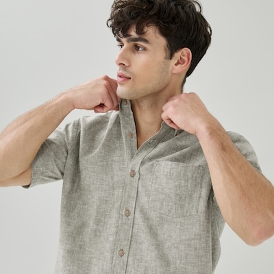 Joe Fresh Men's Linen Cotton Button-Down Shirt 1 ea, $35.00/1ea