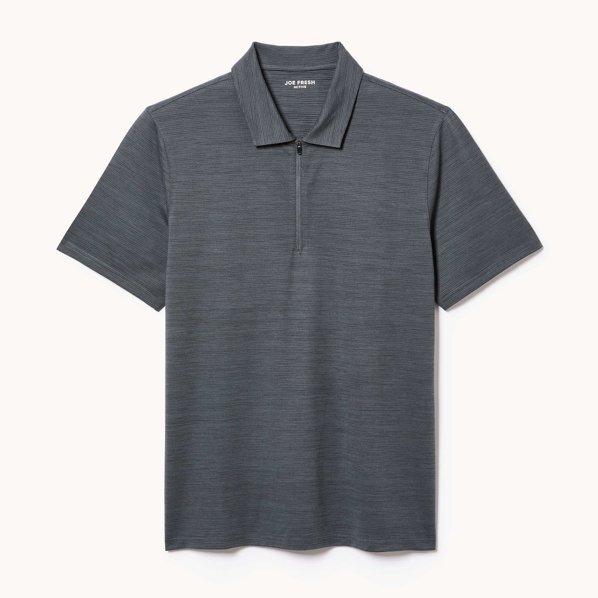 Men's Active Golf Polo in Dark Grey Mix from Joe Fresh