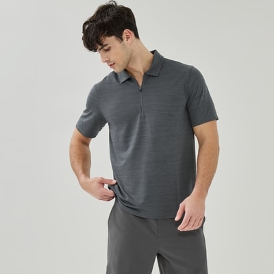 Men's Active Golf Polo - Dark Grey Mix