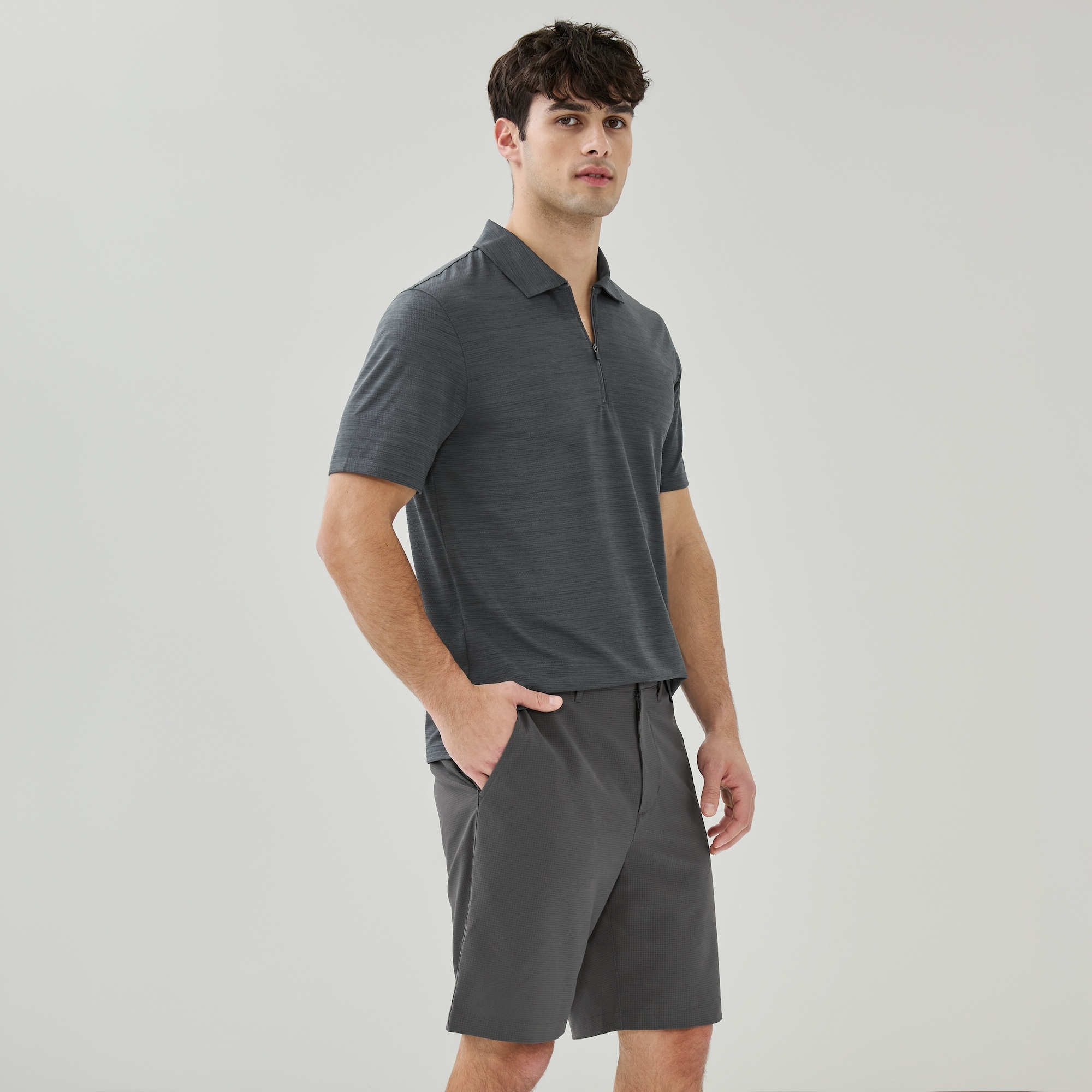 Men's Active Flex Golf Short in Ash Grey from Joe Fresh