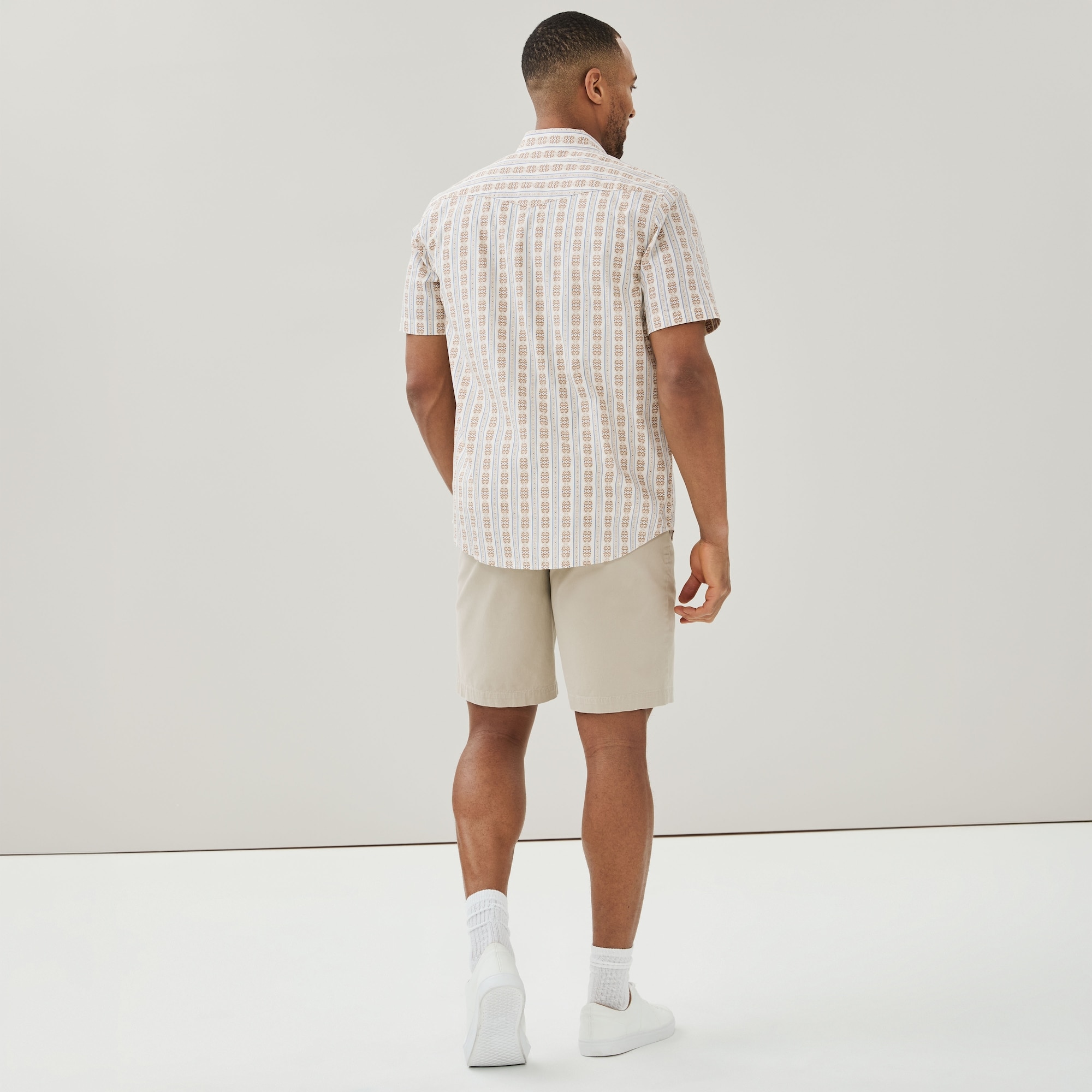 Chemise imprimée boutonnée pour hommes