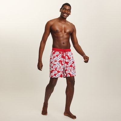 Maillot de bain Molson I Am Canadian pour hommes - Rouge