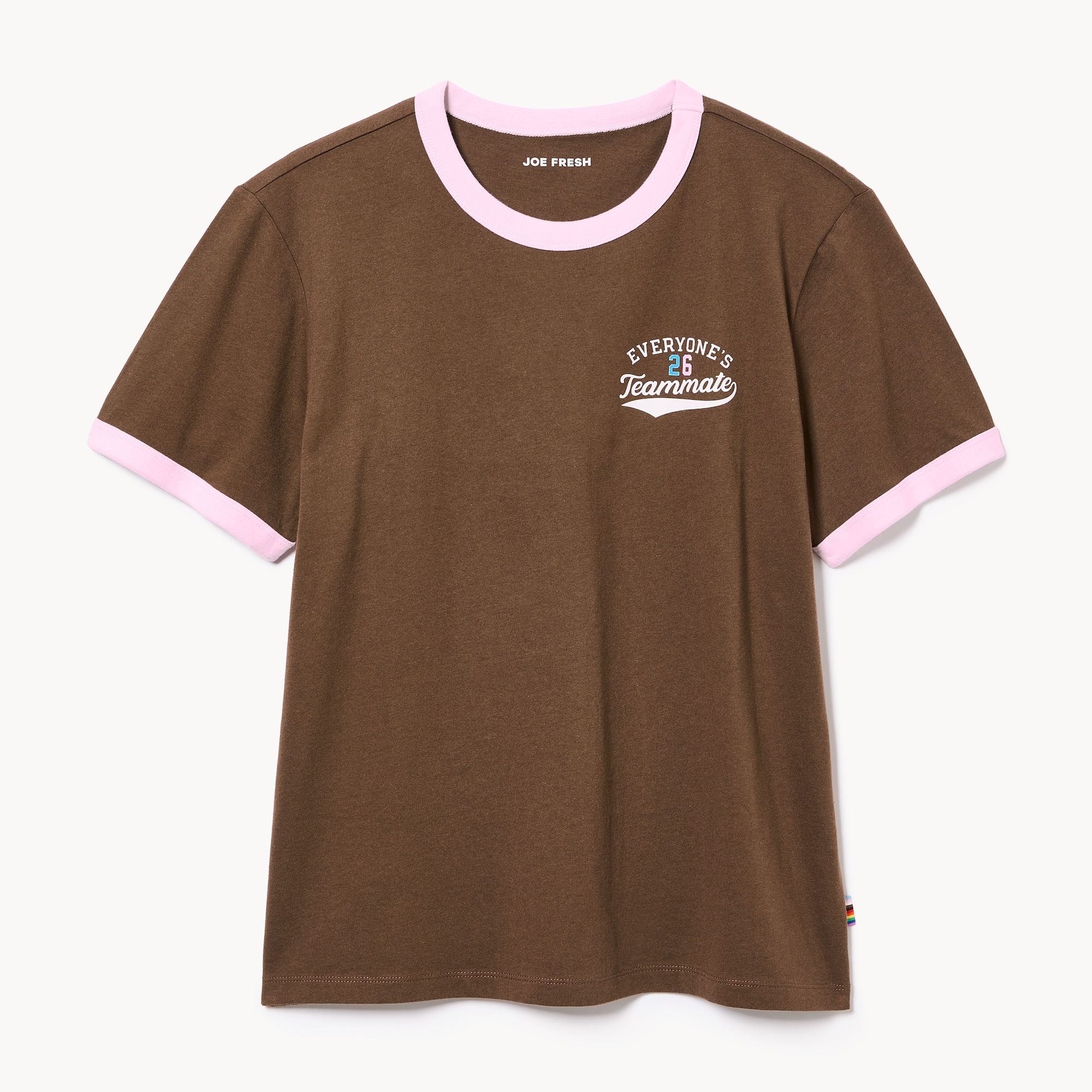 Adult Pride Graphic Ringer T-Shirt