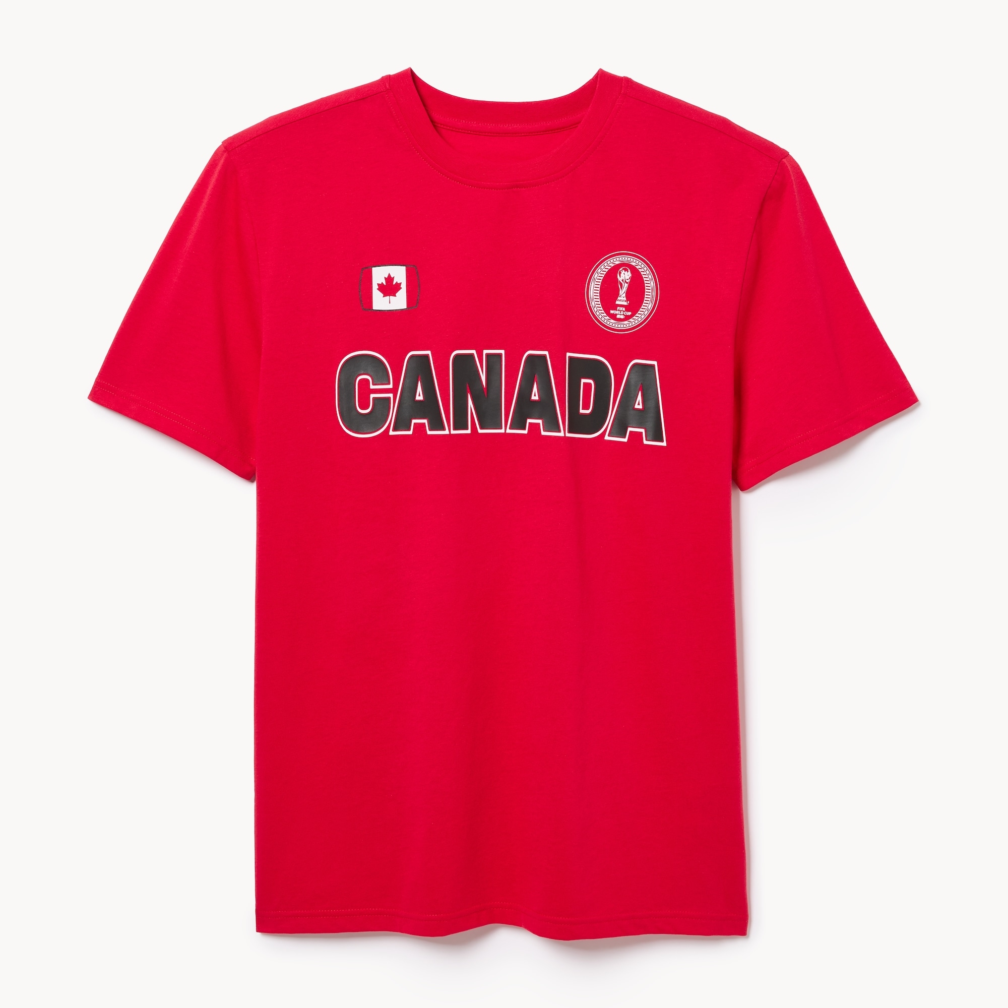 Adult FIFA World Cup 2026™ Canada T-Shirt in Bright Red from Joe Fresh
