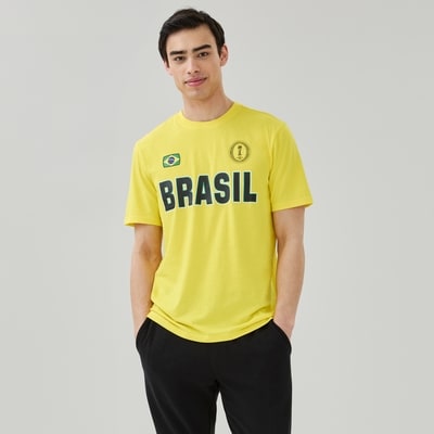 T-shirt Coupe du Monde FIFA 2026 Brésil, adultes - Jaune