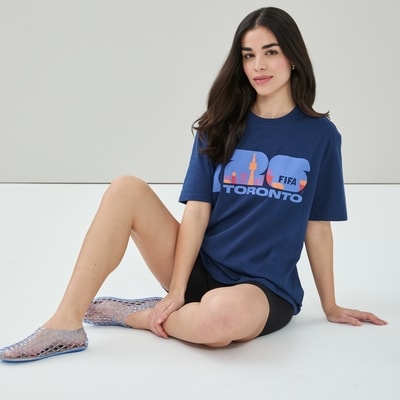 T-shirt Coupe du Monde FIFA 2026 Toronto, adultes - Bleu Foncé