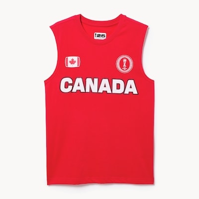 Débardeur Coupe du Monde FIFA 2026 Canada, hommes - Rouge Vif
