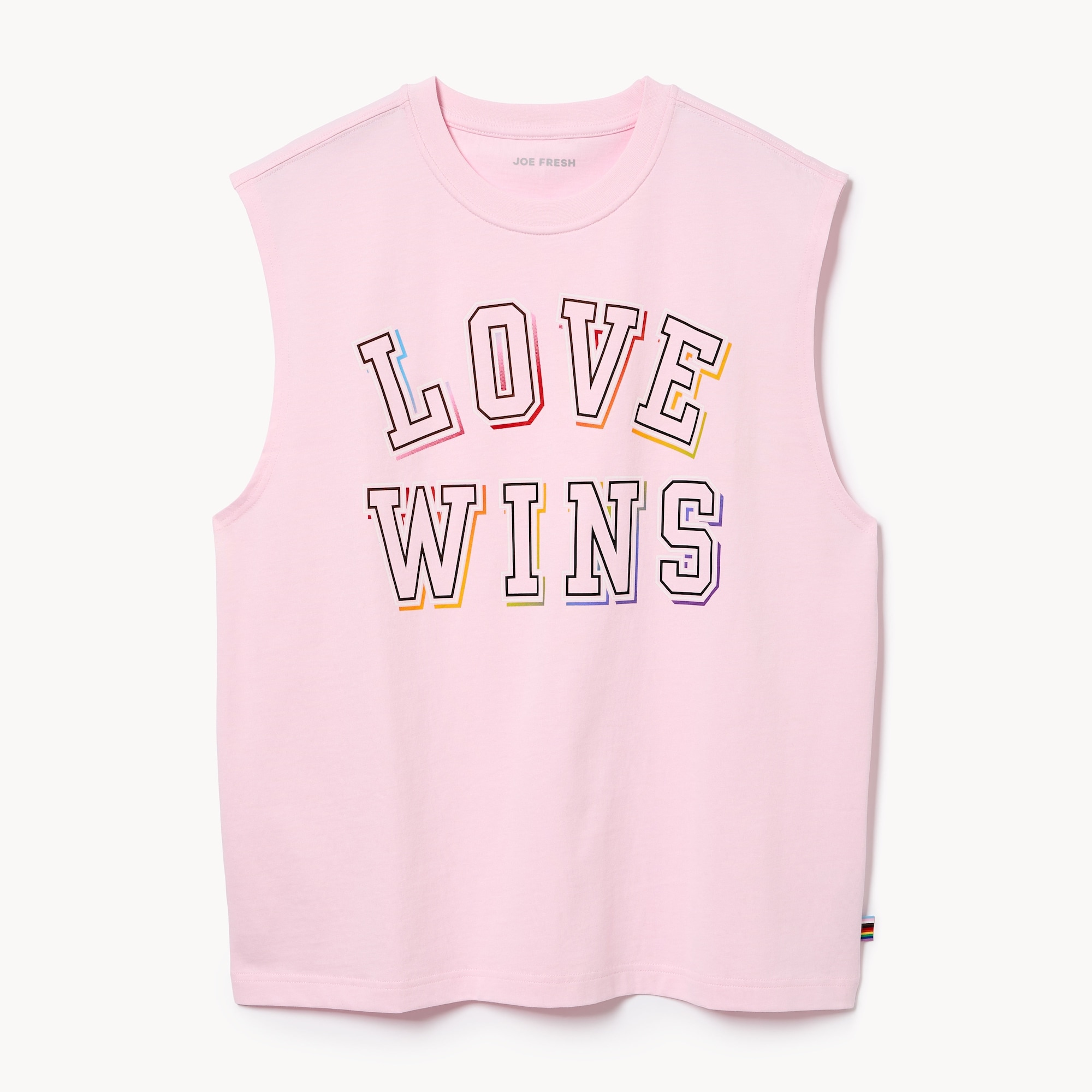 Adult Pride Cropped Muscle Tank Top