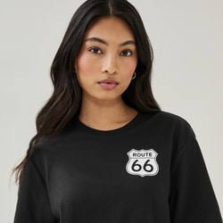 Joe Fresh Adult Route 66 Graphic T-Shirt - 1 ea | Dominion Stores