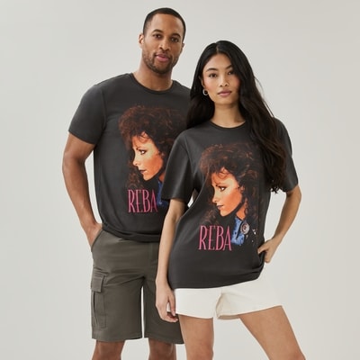 Adult Reba McEntire Graphic T-Shirt - Black