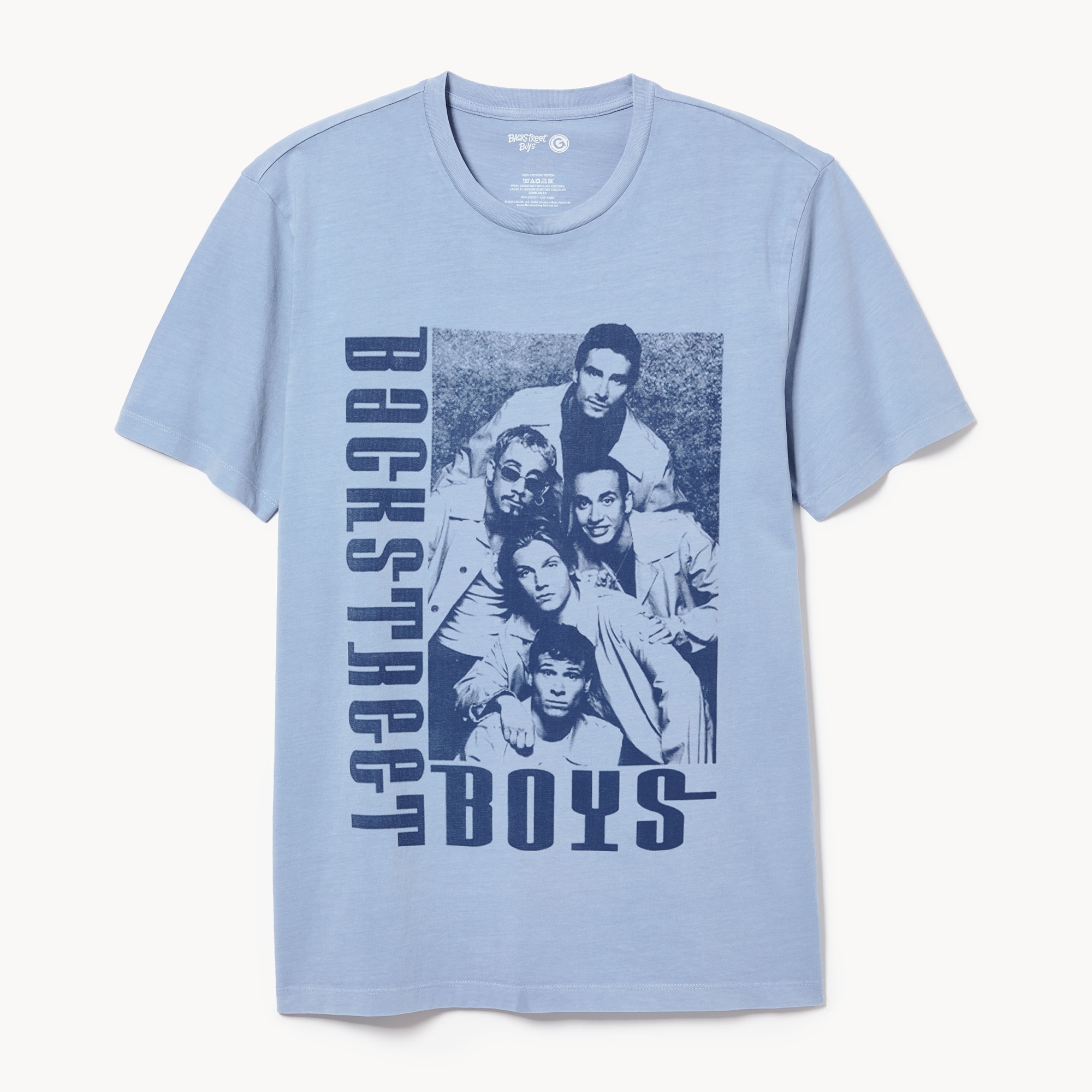 Backstreet Boys Tシャツ Adult Backstreet Boys T-Shirt in Light Blue from Joe Fresh