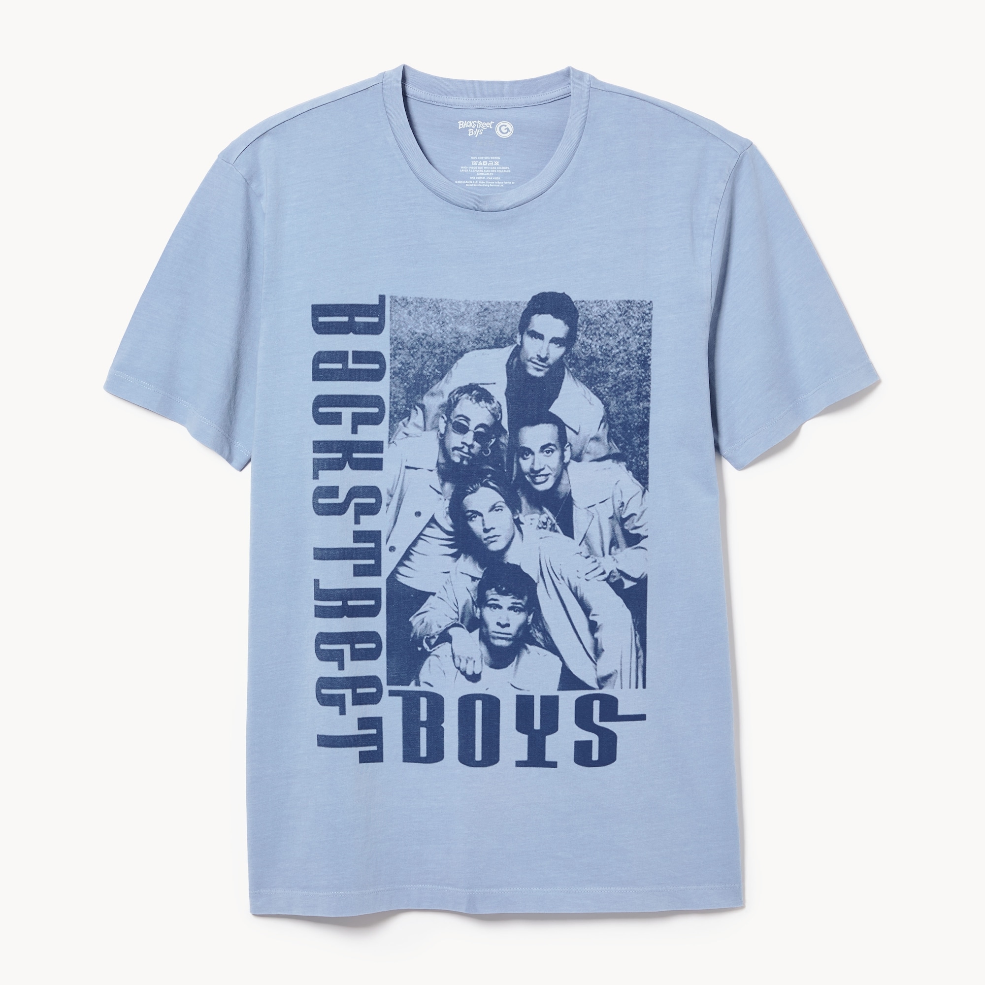 T-shirt Backstreet Boys pour adultes in Bleu Pâle from Joe Fresh