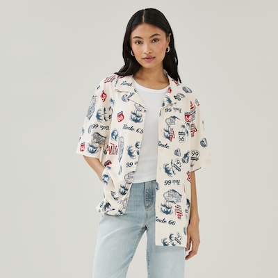 Joe Fresh Adult Route 66 Button-Up Shirt 1 ea, $39.00/1ea