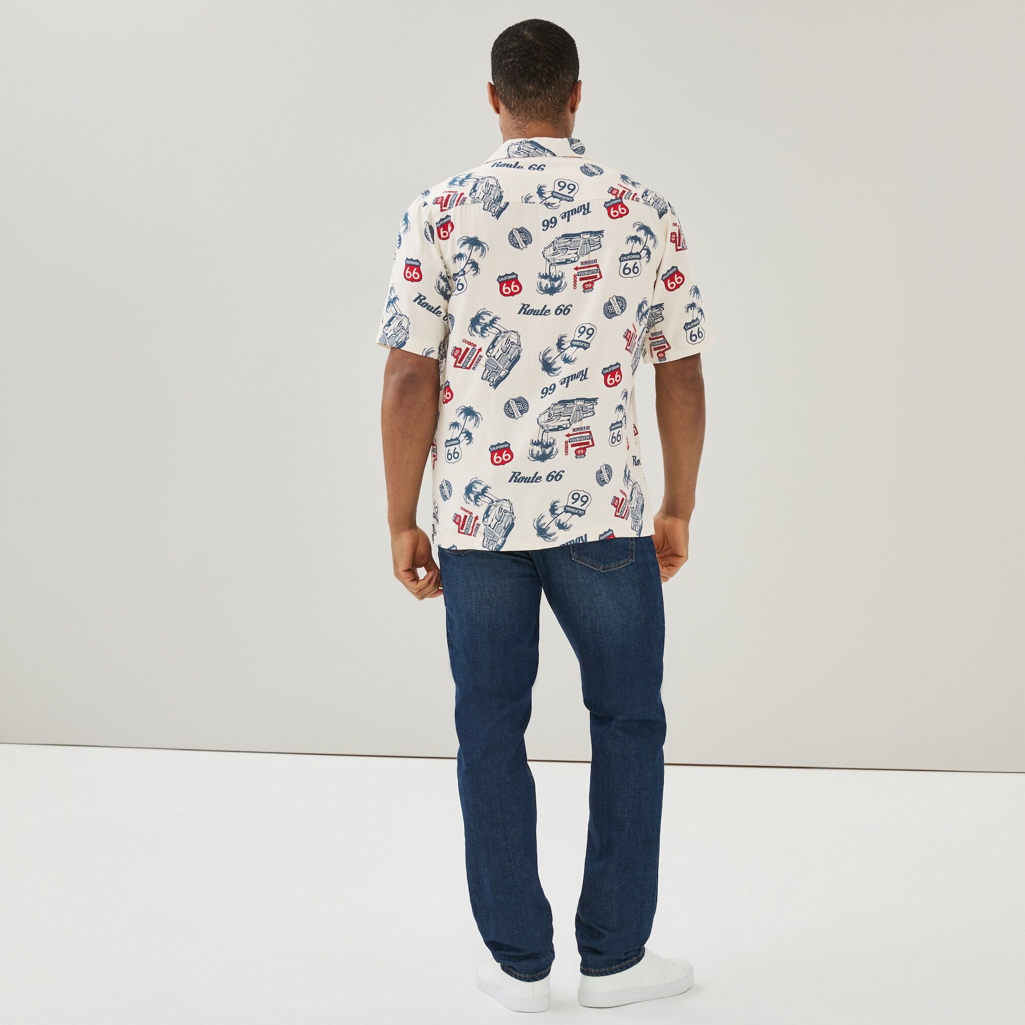 Chemise boutonnée Route 66 pour adultes