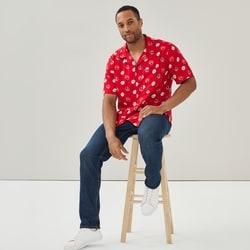 Joe Fresh Adult Coca-Cola Button-Up Shirt - 1 ea | Dominion Stores