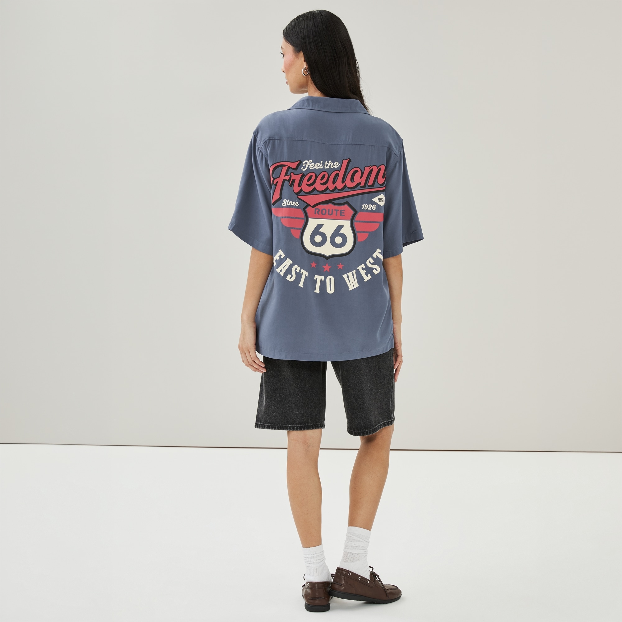 Chandail imprimé Route 66 pour adultes