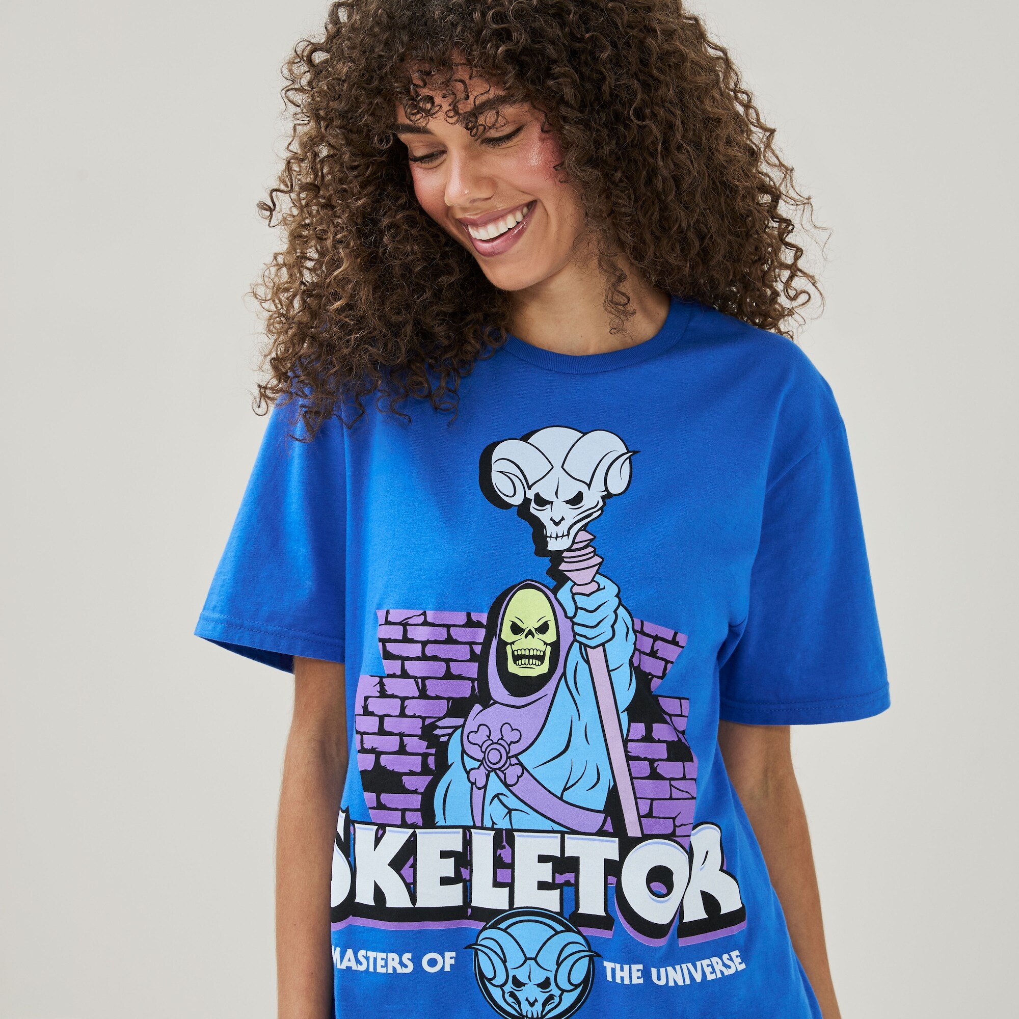 Adult Masters of the Universe Skeletor T-Shirt in Royal Blue from 
