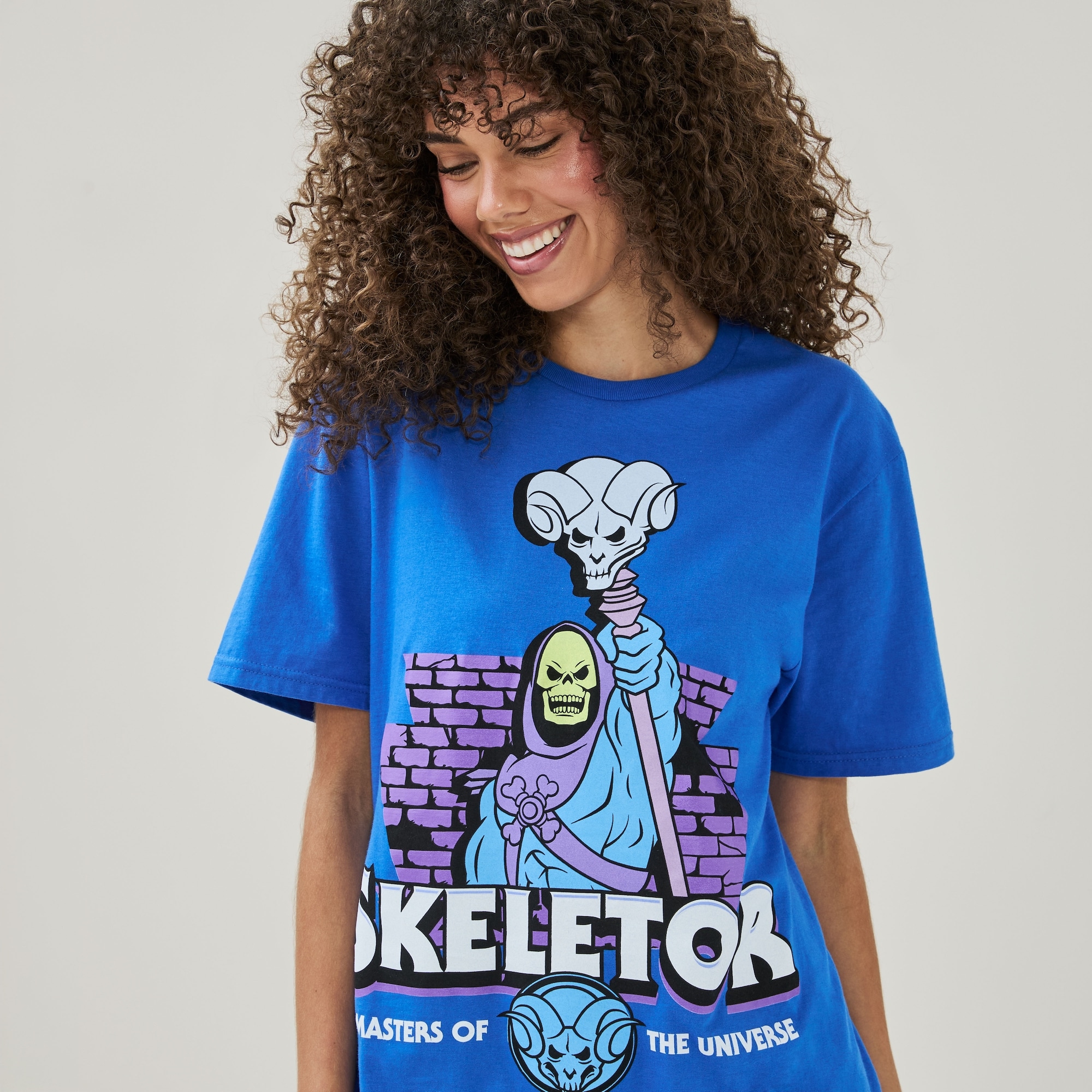 Adult Masters of the Universe Skeletor T-Shirt in Royal Blue from 