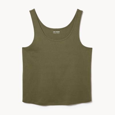 Cami en coton biologique Femmes+ - Olive
