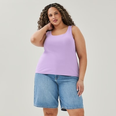 Cami en coton biologique Femmes+ - Violet Pâle