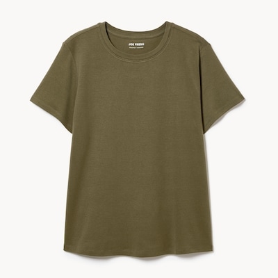 Women+ Organic Cotton Crewneck T-Shirt - Olive