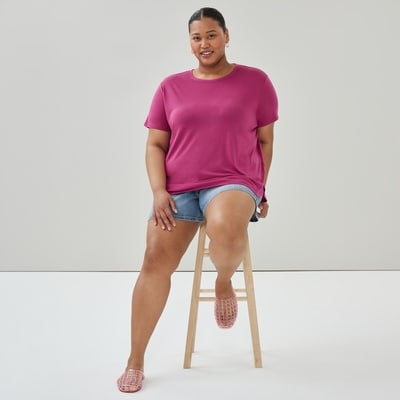 Women+ Relaxed T-Shirt - Purple Cabbage