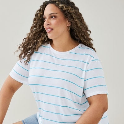 Joe Fresh Women+ Striped Relaxed T-Shirt 1 ea, $16.00/1ea
