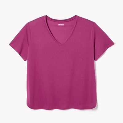 Women+ Relaxed V-Neck T-Shirt - Purple Cabbage
