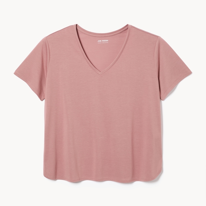 Joe Fresh Women+ Relaxed V-Neck T-Shirt - 1 ea | Loblaws