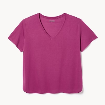 Women+ Relaxed V-Neck T-Shirt - Purple Cabbage