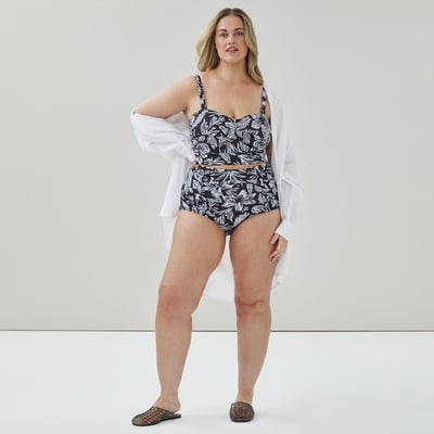 Joe Fresh Haut de bikini imprimé torsadé sur l’avant Femmes+ 1 ea, 34,00 $/1ch