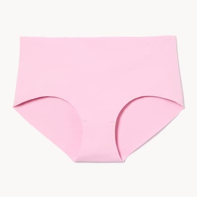 Culotte à taille basse invisible en coton Femmes+ - Lilas