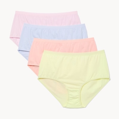 Women+ Organic Cotton 4-Pack High Waist Brief - Multi