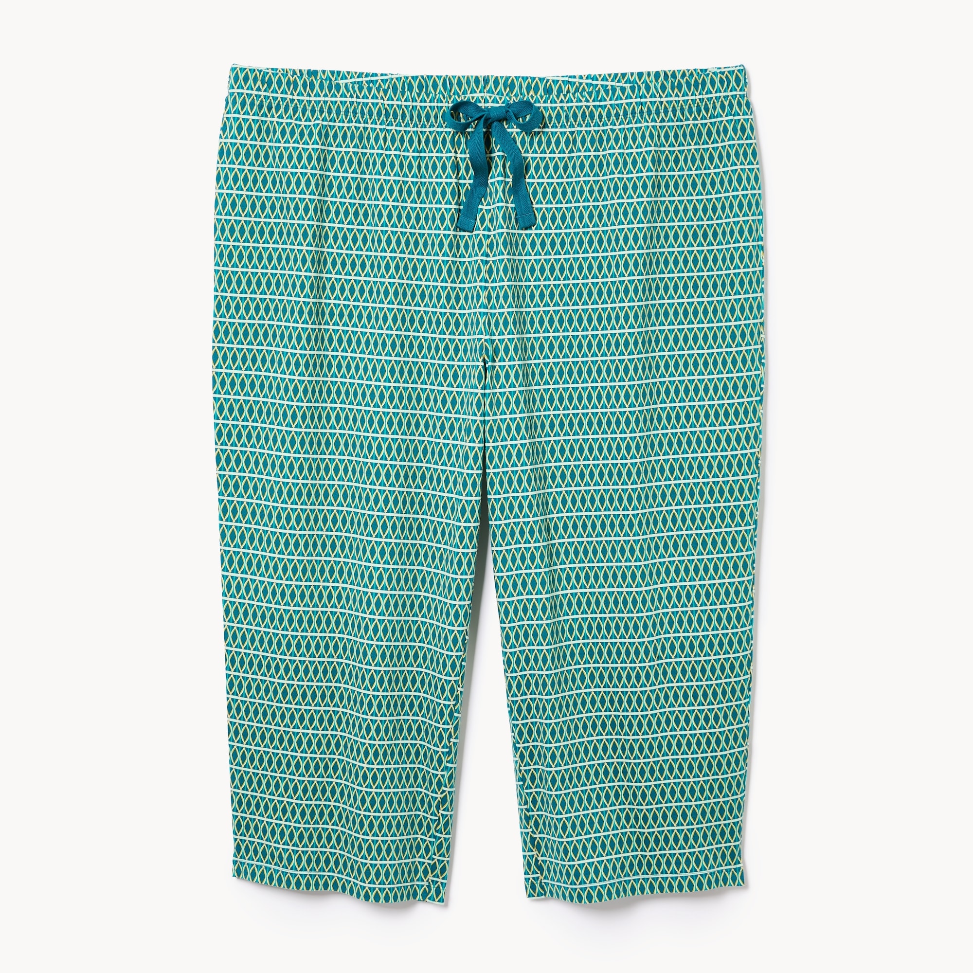 Women+ Printed Cropped Sleep Pant in Dark Teal from Joe Fresh