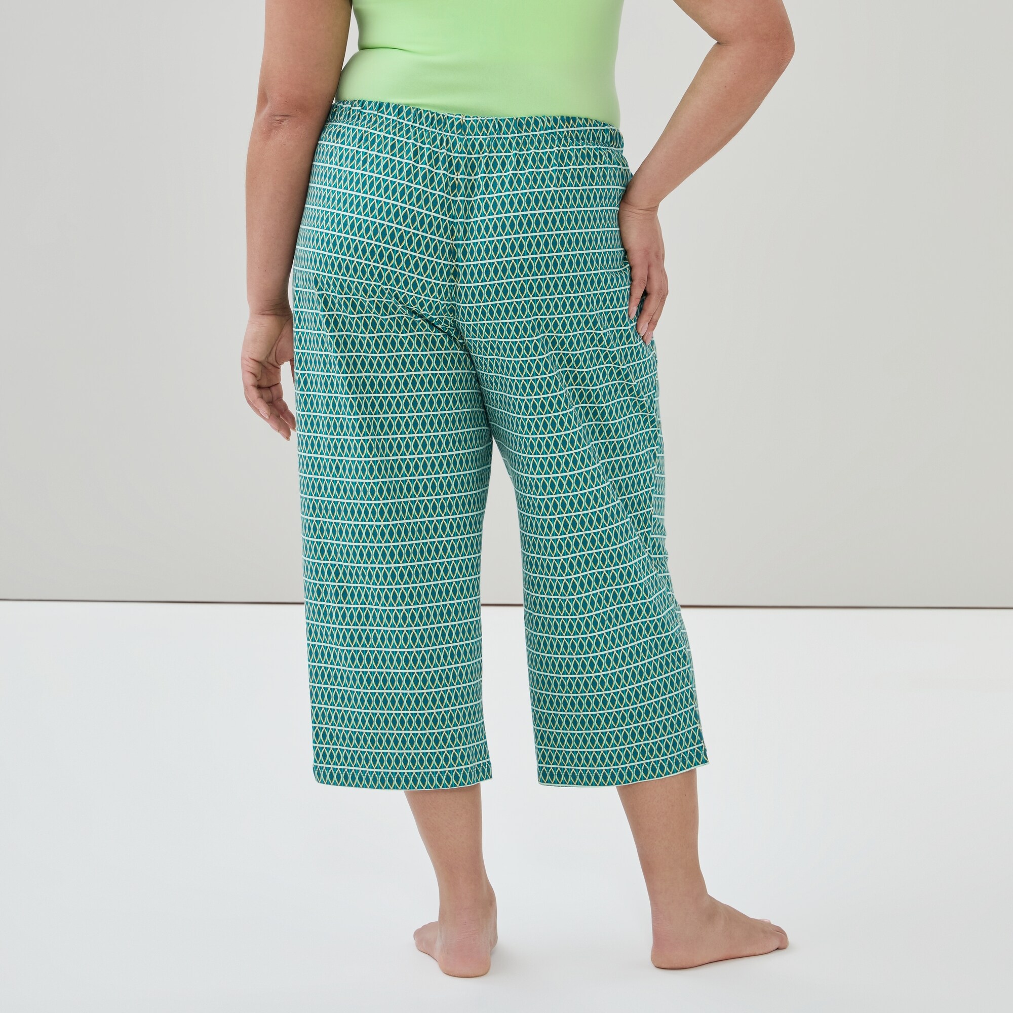 Women+ Printed Cropped Sleep Pant