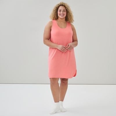 Women+ Tank Sleep Dress - Bright Pink