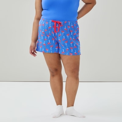 Short de nuit imprimé Femmes+ - Bleu