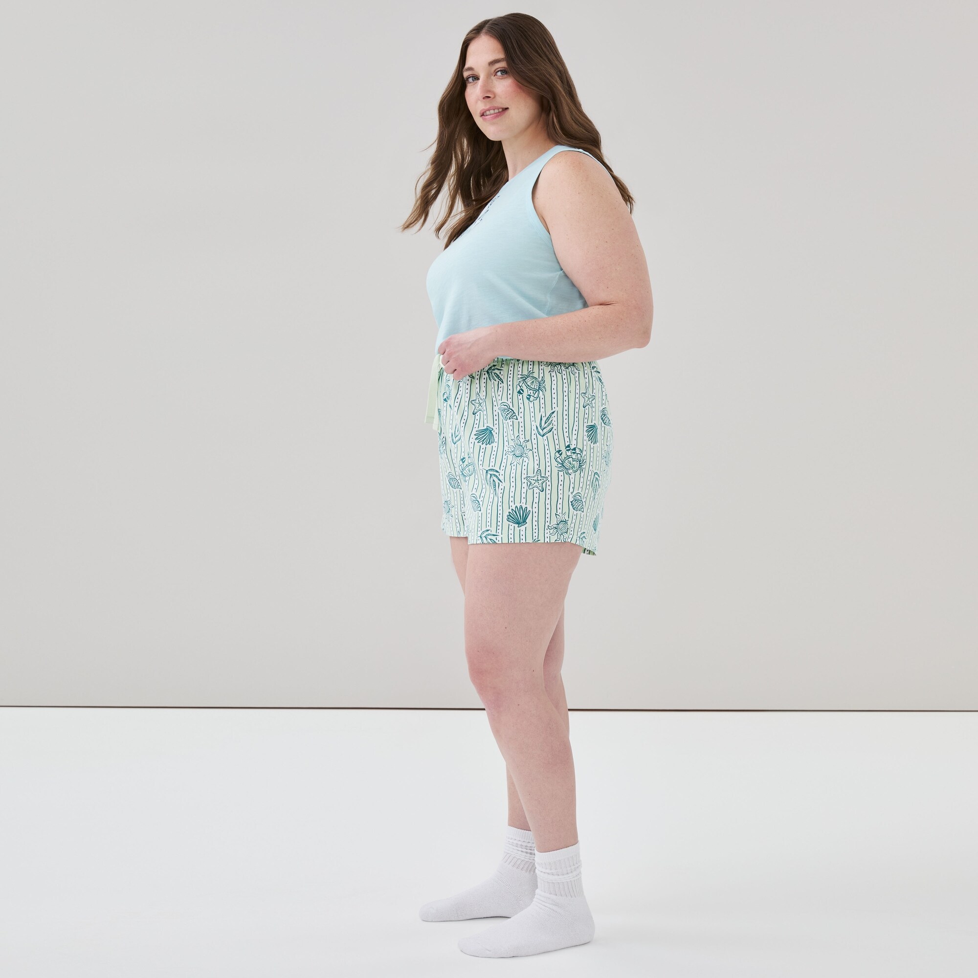 Short de nuit imprimé Femmes+