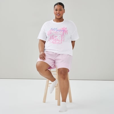 Women+ Graphic Sleep T-Shirt - White