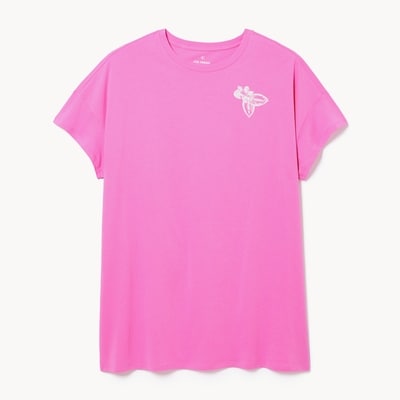 Women+ Graphic Oversized Sleep Dress - Pink