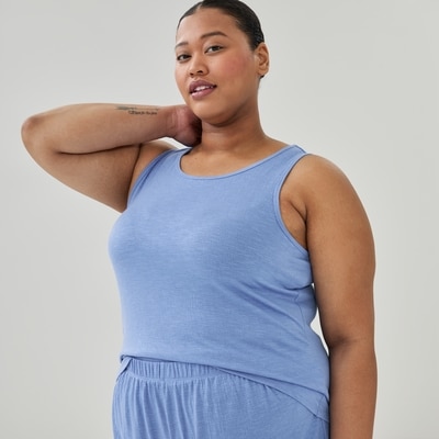 Women+ Tank Sleep Set - Light Blue