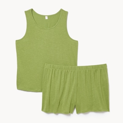 Women+ Tank Sleep Set - Dusty Green