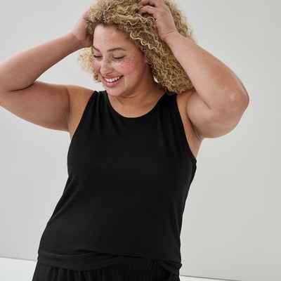 Women+ Tank Sleep Set - JF Black