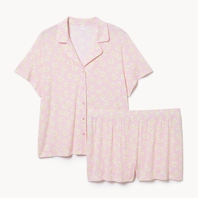 Women+ Printed 2-Piece Sleep Set - Pink