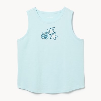 Cami de nuit imprimée Femmes+ - Bleu pâle
