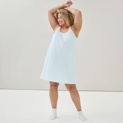 Robe cami de nuit Femmes+ - Bleu