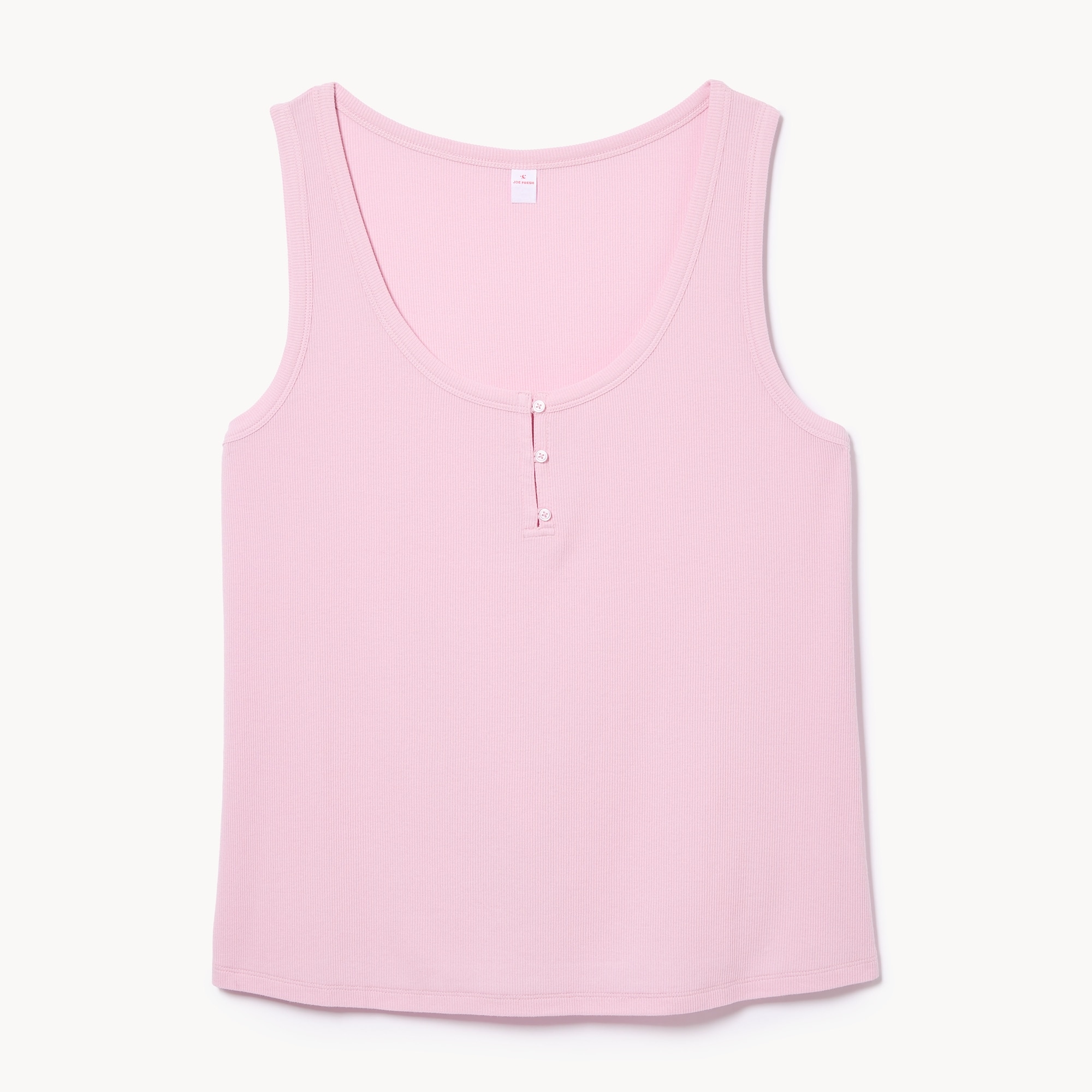 Women+ Modal Ribbed Henley Sleep Tank 